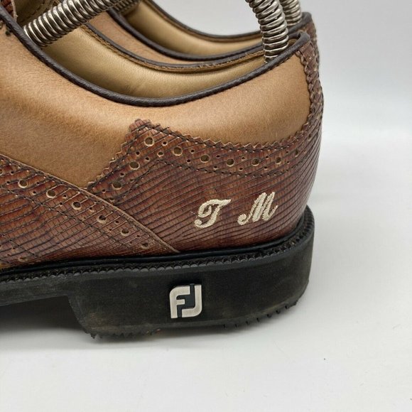 FootJoy Myjoys Wingtip Oxford Golf Shoes - Picture 6 of 9